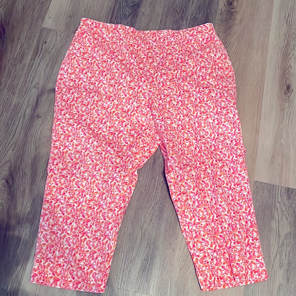 KIM ROGERS PETITES PRETTY CAPRI CROPPED PANTS SZ 14 NWOTGS $59 RETAIL